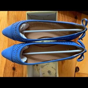 Blue cutout flats